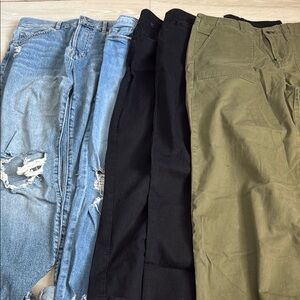 Forever 21 Women's Pants Collection - Blue, Black, Green